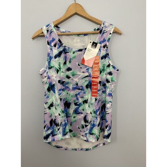 NWT Member's Mark Womens XS Active Tank Moisture Wicking Curved Hem - Picture 2 of 9